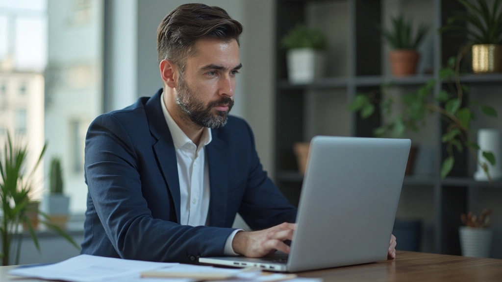 Профессиональная рабочая станция с цифровыми инструментами управления информацией на мониторе